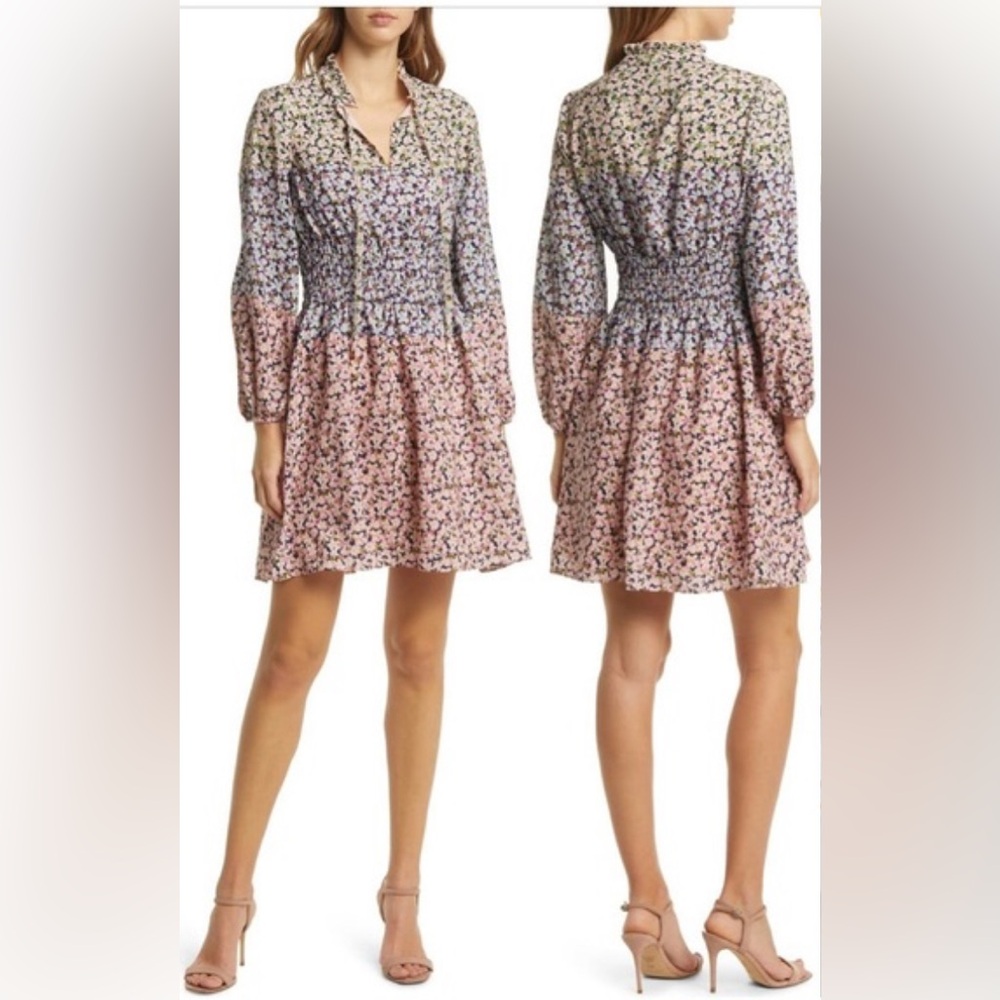 NWT! Vince Camuto Multicolor Floral Dress - size 2